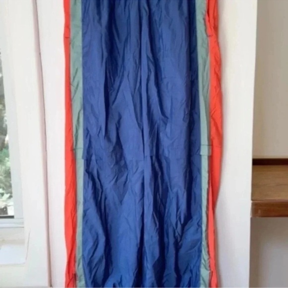 New Free People End Zone Track Pants Wide Leg Nyon Cargo FP Movement Baggy Blue - Picture 6 of 8